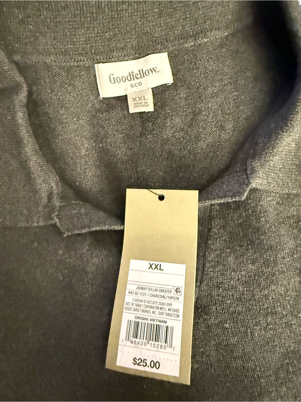 Goodfellow & Co Menβs Short Sleeve Johnny Collar Sweater β XXL | NWT π€ - Picture 5 of 9
